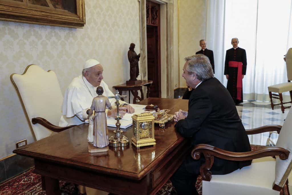 Alberto Fernández se reunió con el Papa Francisco durante 44 minutos en el Vaticano