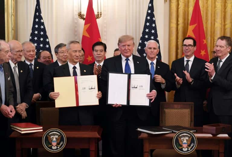 Gran paso de Estados Unidos y China evitar la guerra comercial