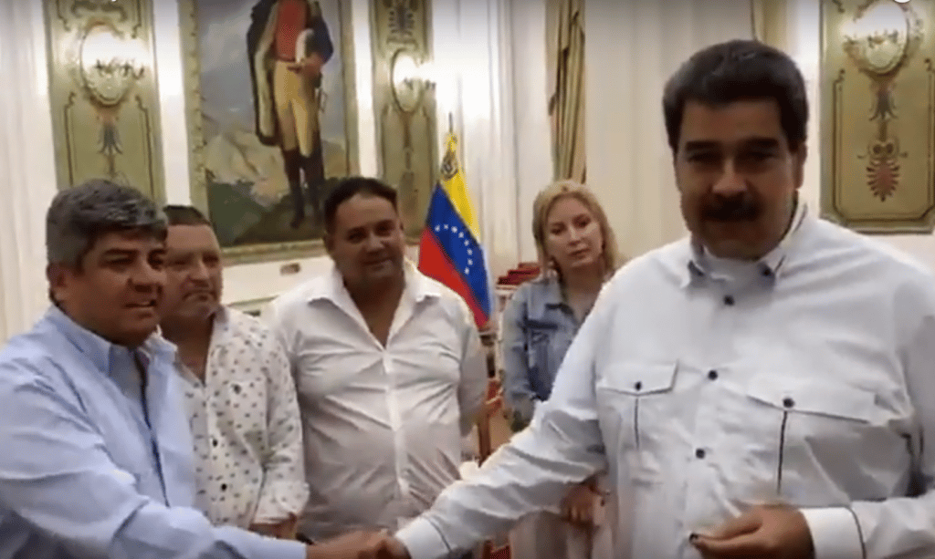 Moyano reivindicó el régimen de Maduro y le dijo: "Peleamos contra Macri y le ganamos"