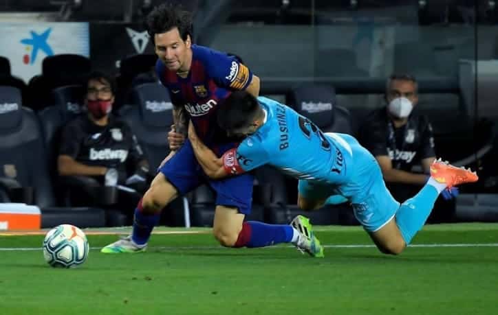 Messi anotó de penal en el triunfo de Barcelona