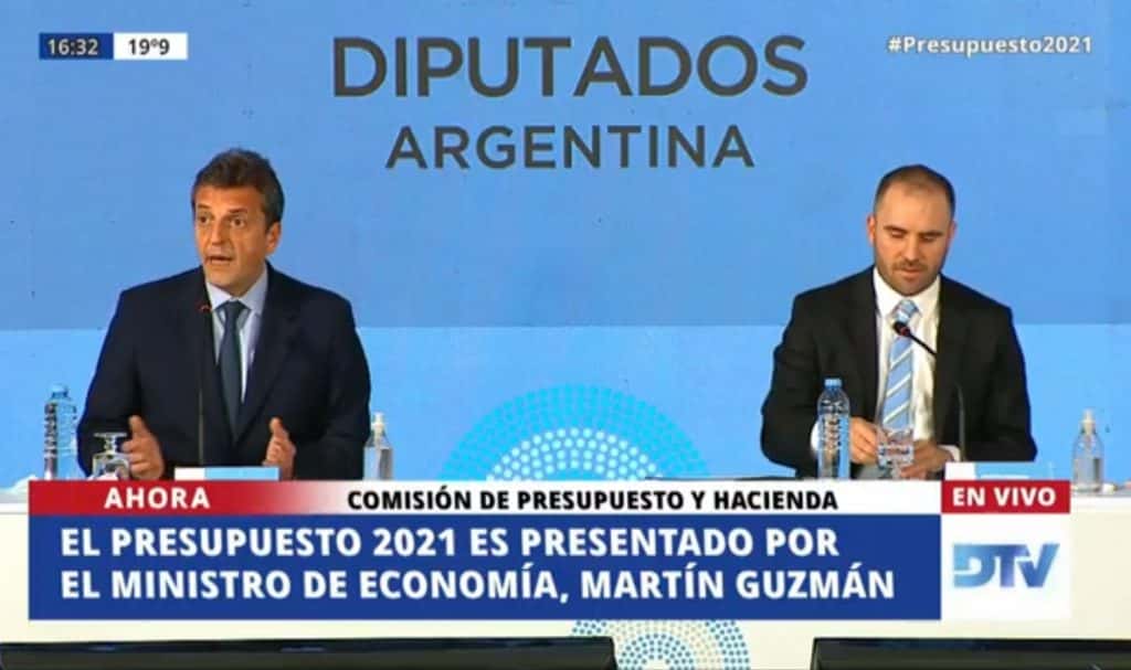 EN VIVO | El ministro de Economía, Martín Guzmán, presenta el Presupuesto 2021 en Diputados