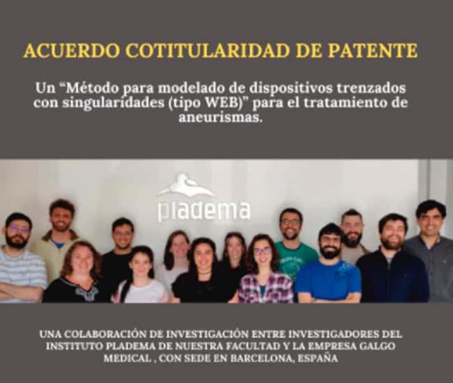 Instituto Pladema: acuerdo de cotitularidad de patente con la empresa Galgo Medical
