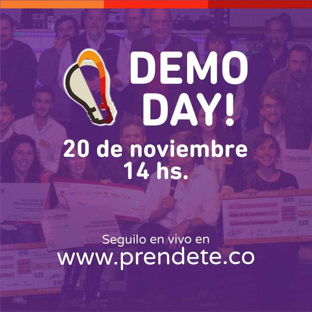 Esta semana se realizará el Demo Day de Prendete, de manera online