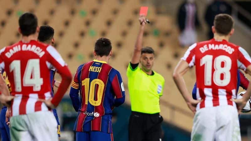 Messi se fue expulsado y el título quedó para Bilbao