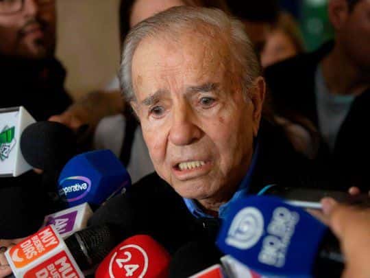 El Presidente decretó tres días de duelo por la muerte de Menem