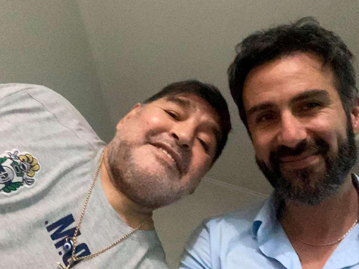 Diego Maradona y Leopoldo Luque.