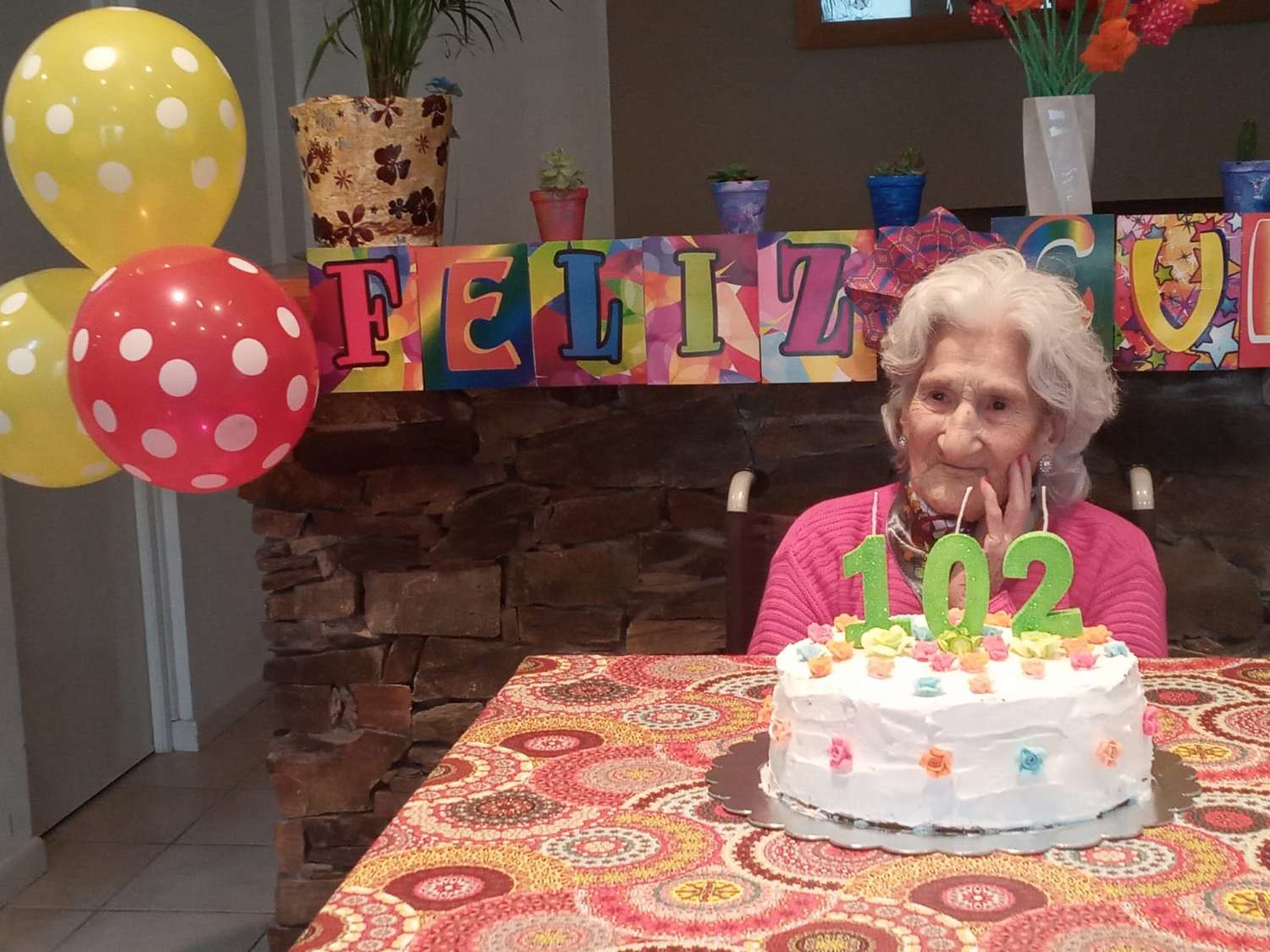 Celebrar la vida: Magdalena, la tandilense que cumplió 102 años