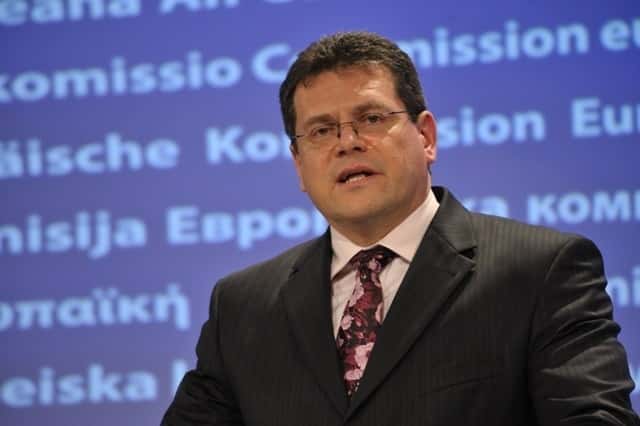 Maros Sefcovic, vicepresidente de la Comisión Europea.