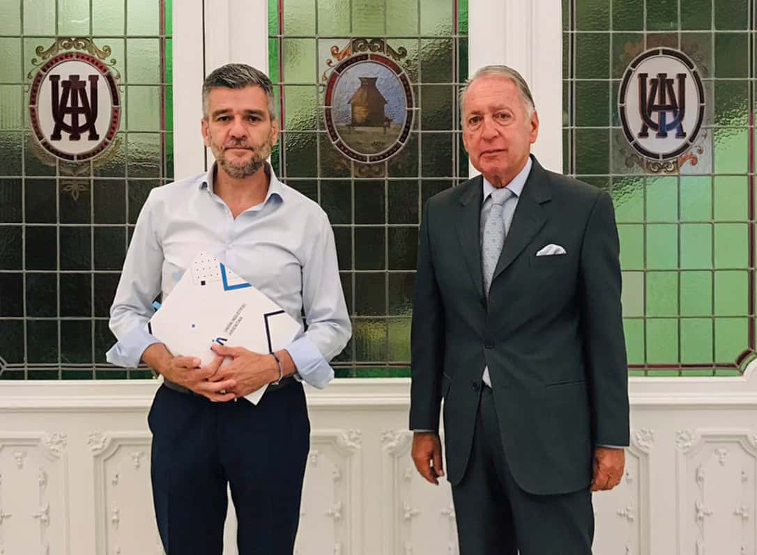 El ministro de Desarrollo Social, Juan Zabaleta, recibió a Daniel Funes de Rioja.
