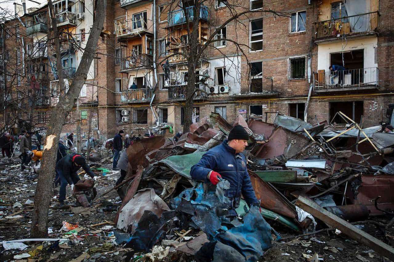La destrucción es una postal repetida en los alrededores de Kiev.