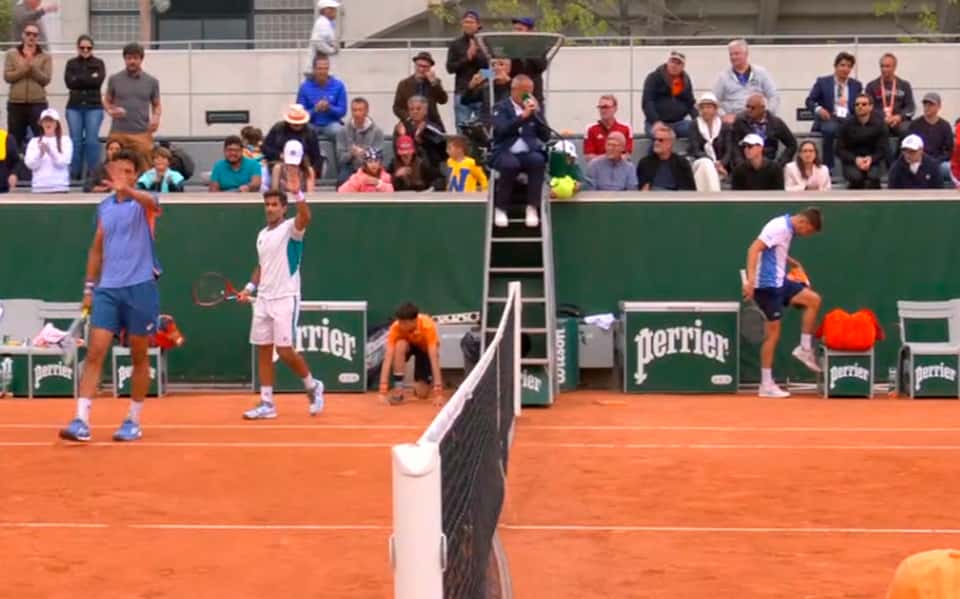 “Machi” González y Melo arrancaron con una victoria en Roland Garros