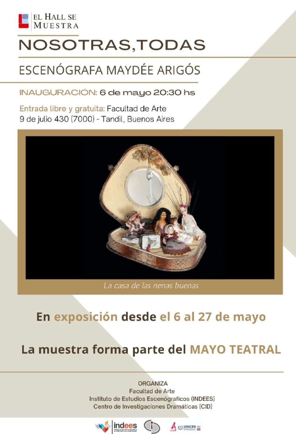 Mayo Teatral: Del 6 al 27 de mayo se expondrá "Nosotras, Todas"