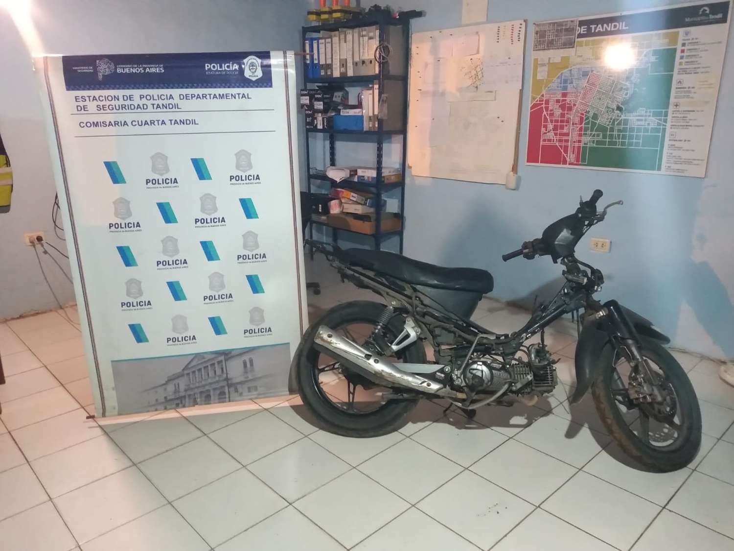 Recuperaron una motocicleta que había sido robada por un menor de edad