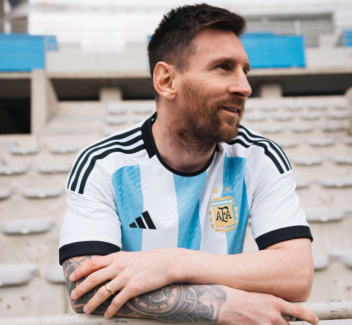Argentina presentó la camiseta con la que buscará el título en Qatar 2022