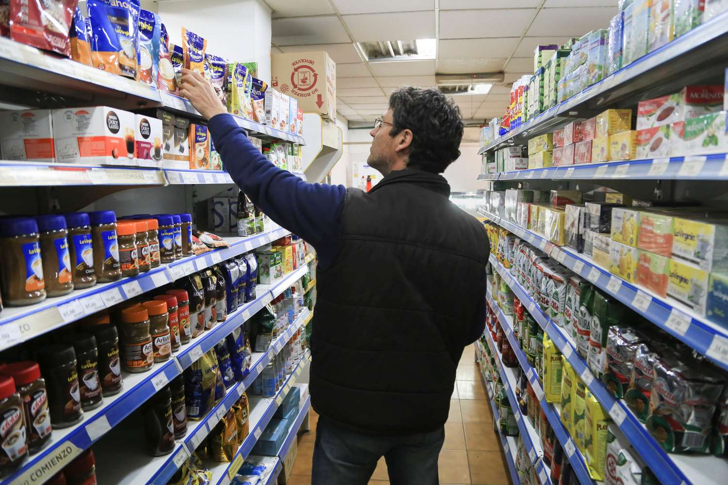 Los precios en los supermercados registraron movimientos ascendentes.