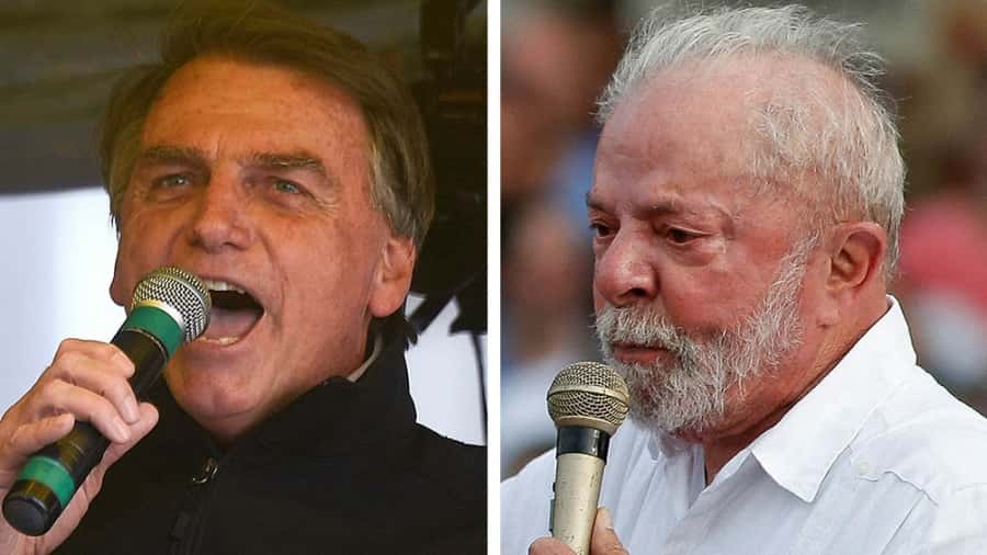 Jair Bolsonaro y Luiz Inácio Lula da Silva.