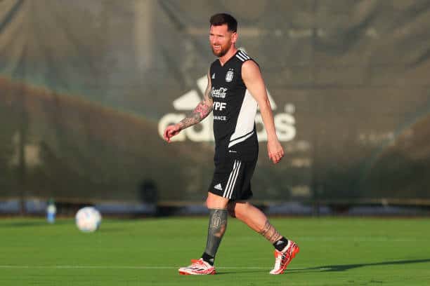 Messi realizó ayer el último entrenamiento con el seleccionado.
