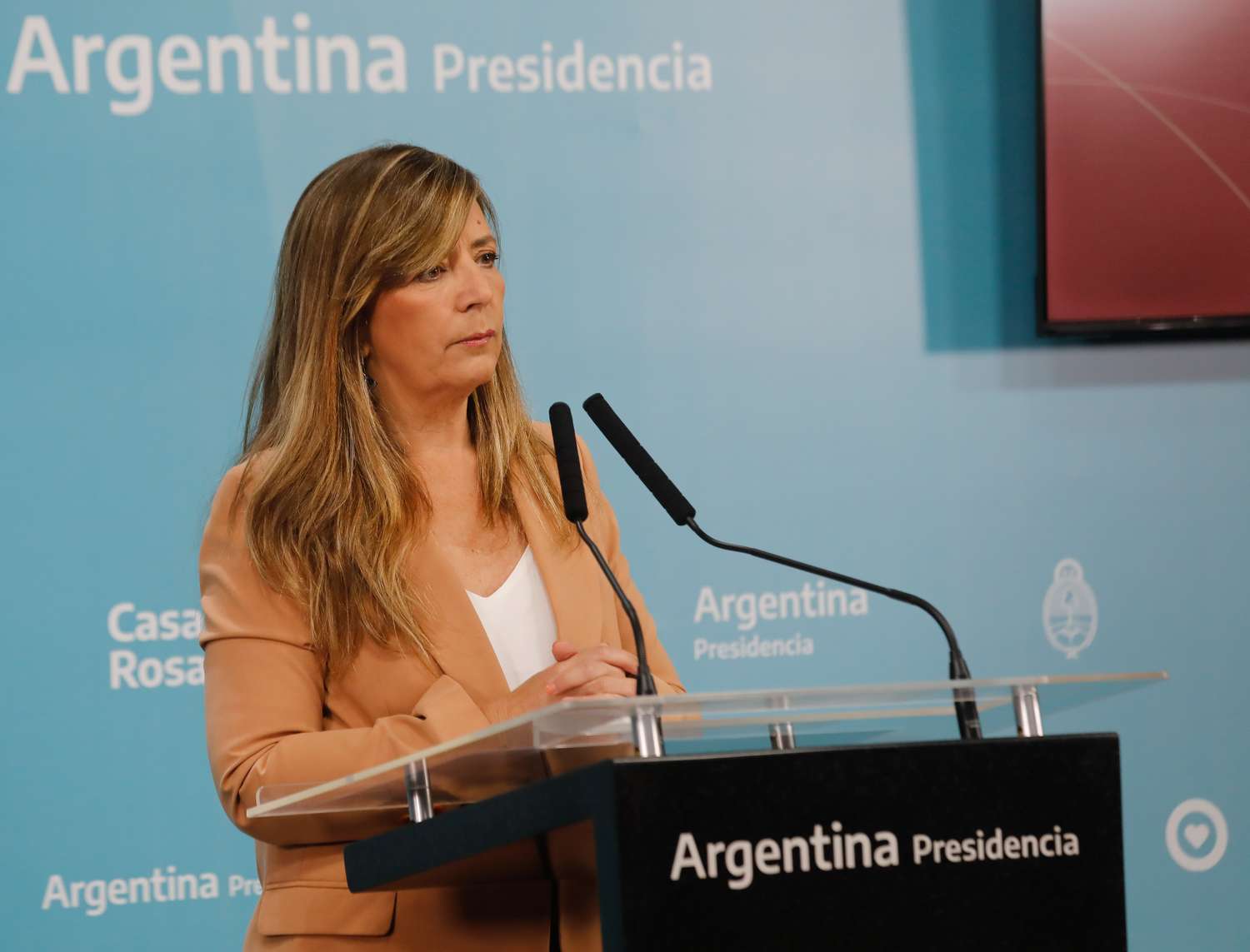 Gabriela Cerruti, portavoz de la presidencia.