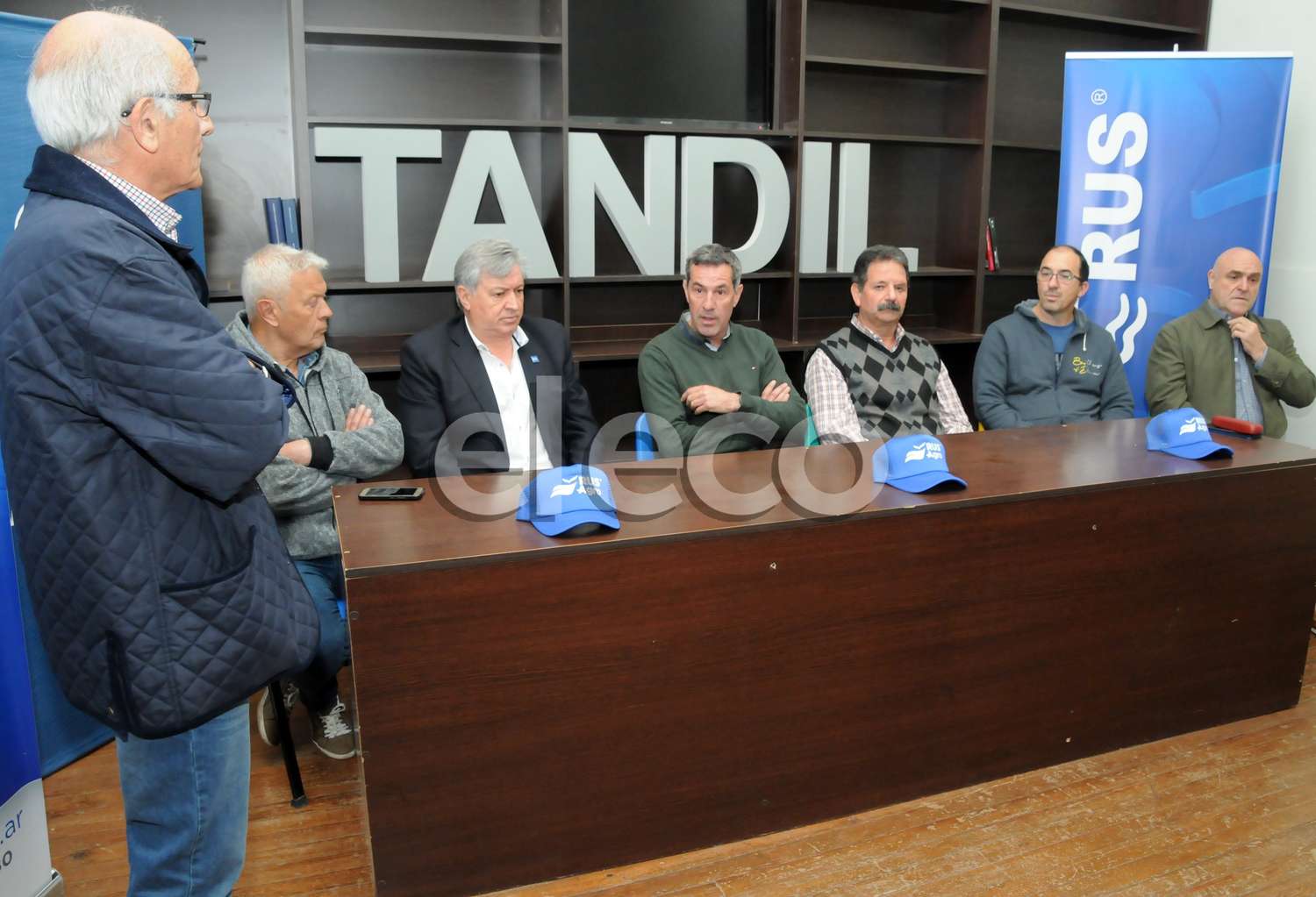 Luis Sánchez, Oscar Villar, Luis Marini, Juan Usandizaga, Alejandro Arroqui, Gabriel Venancio y Marcelo Timo.