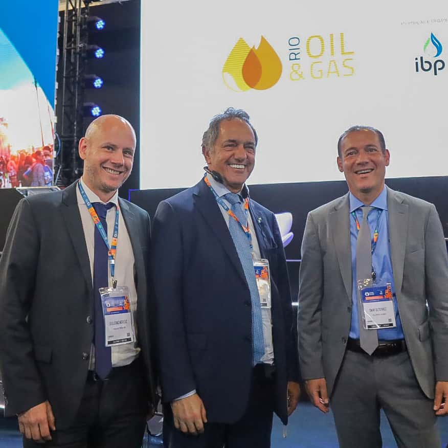 Scioli, junto a los gobernadores de Neuquén, Chubut y Mendoza en una cumbre mundial de energía