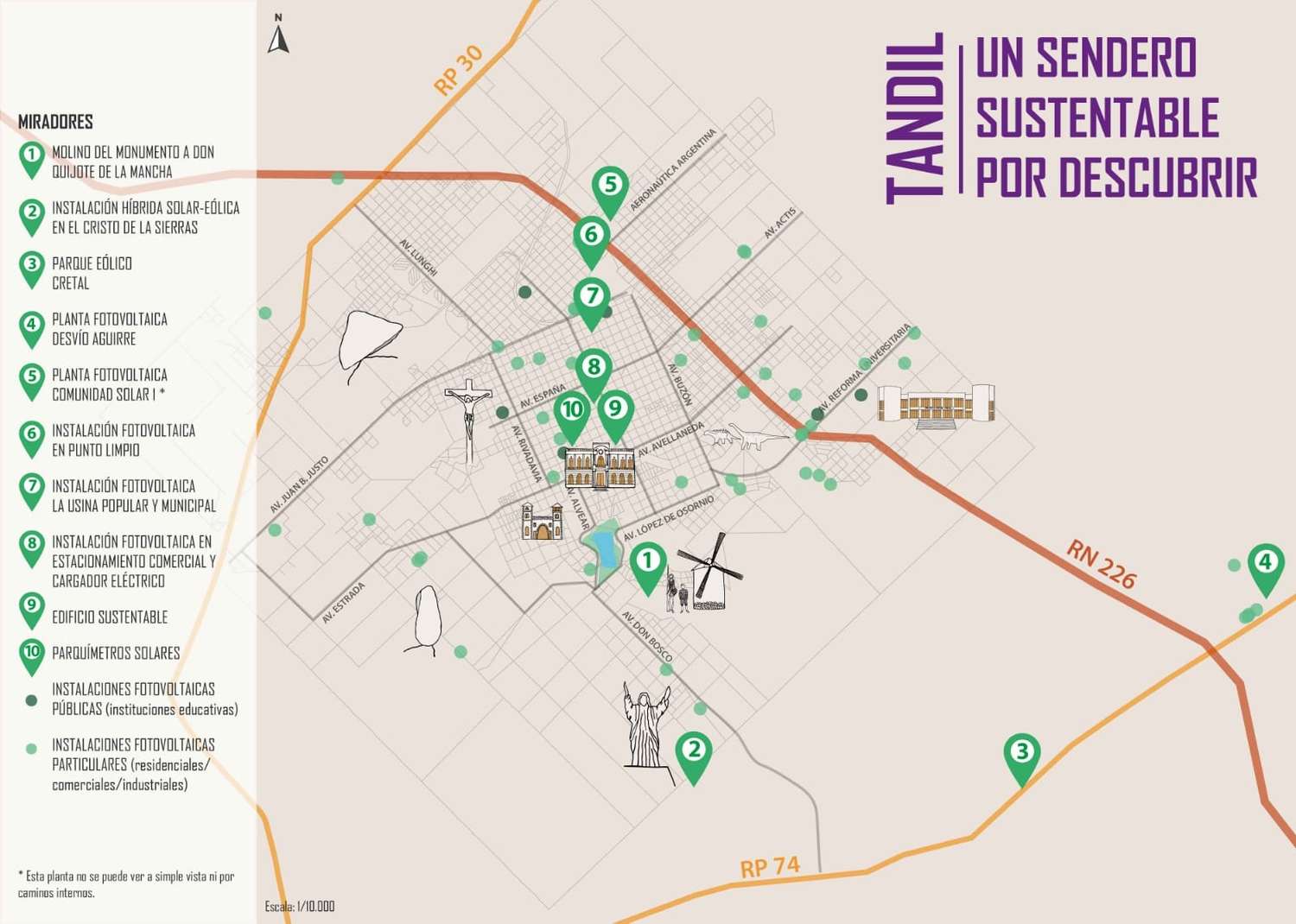 Jóvenes investigadoras de la Unicen crearon un mapa de instalaciones de energías renovables de Tandil