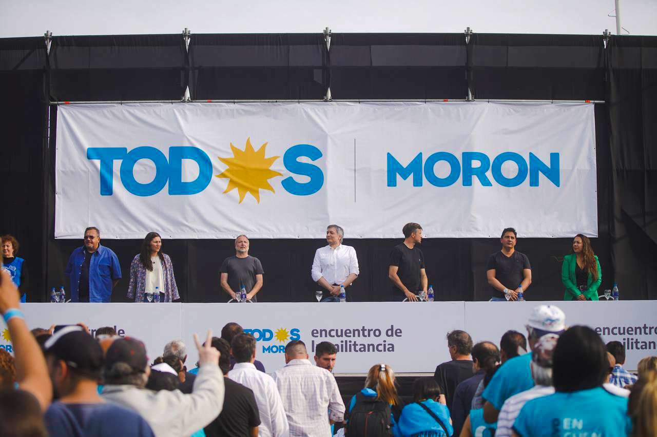 Máximo Kirchner encabezó el acto realizado ayer en Morón.