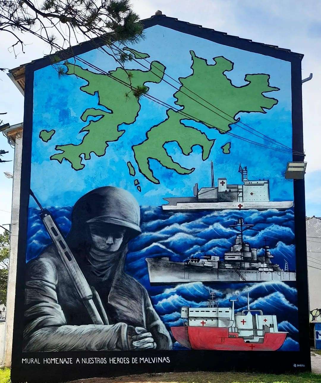 Inaugurarán otro mural en homenaje a los héroes de Malvinas