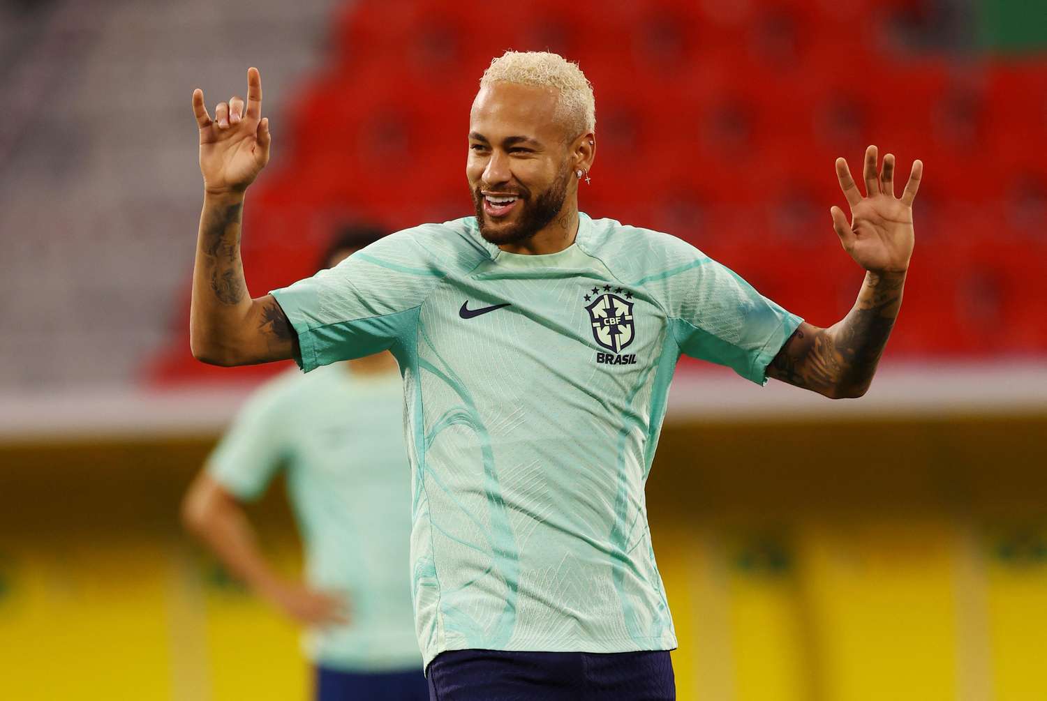 Neymar, parte del descomunal ataque brasileño.