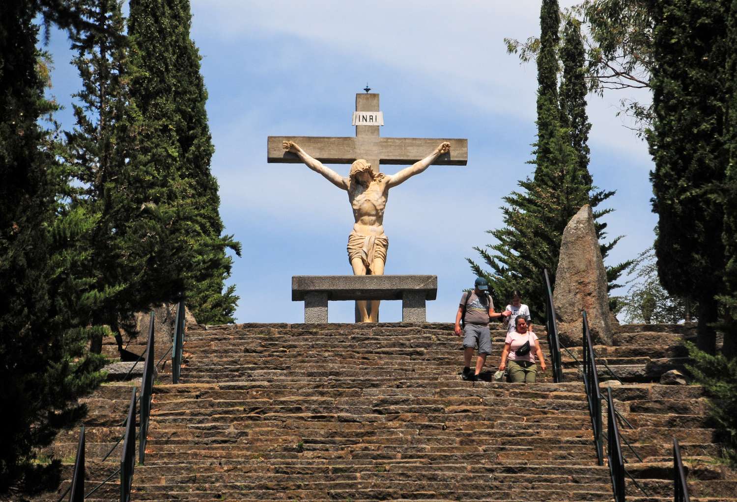 Las escaleras a la Cruz del Calvario, emblema de la ciudad
