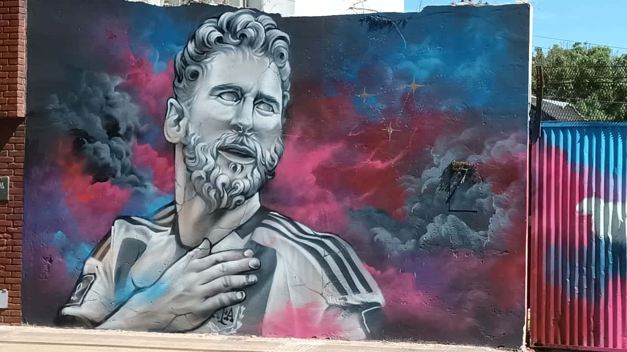 Los detalles detrás del mural más famoso de Messi, pintado en Tandil