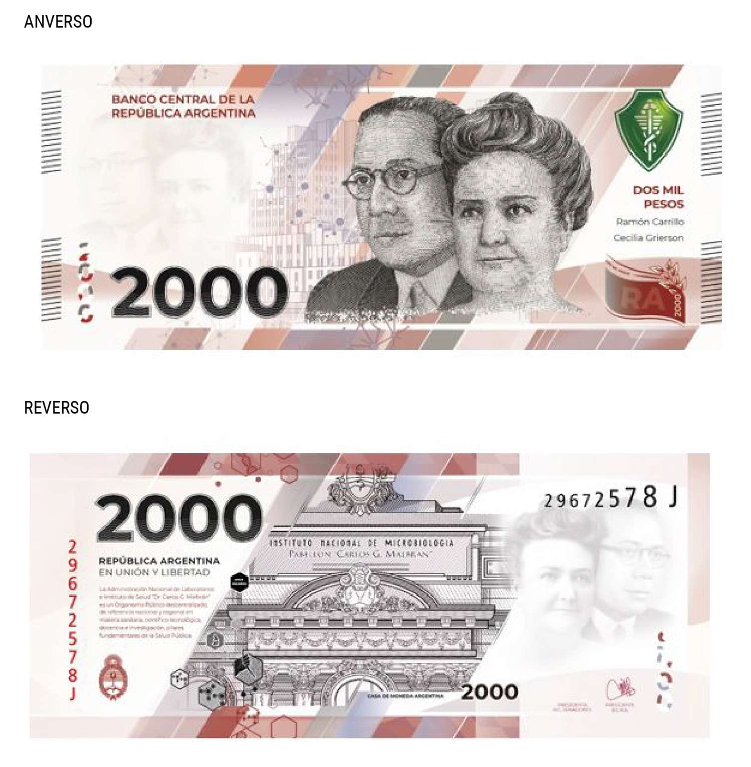 El Banco Central lanzará un billete de 2.000 pesos durante el segundo semestre