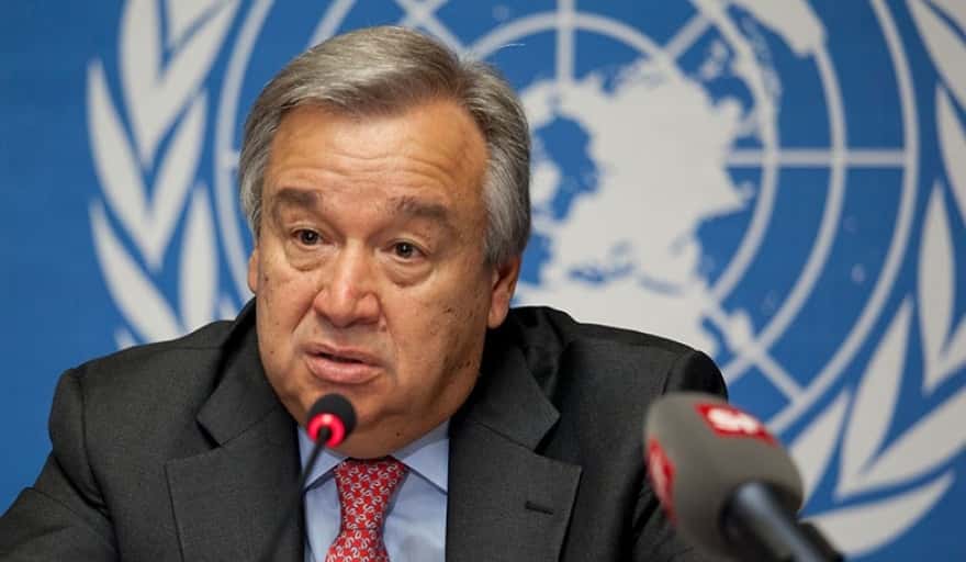 El secretario general de la ONU, António Guterres, dijo que los derechos humanos son "atacados".