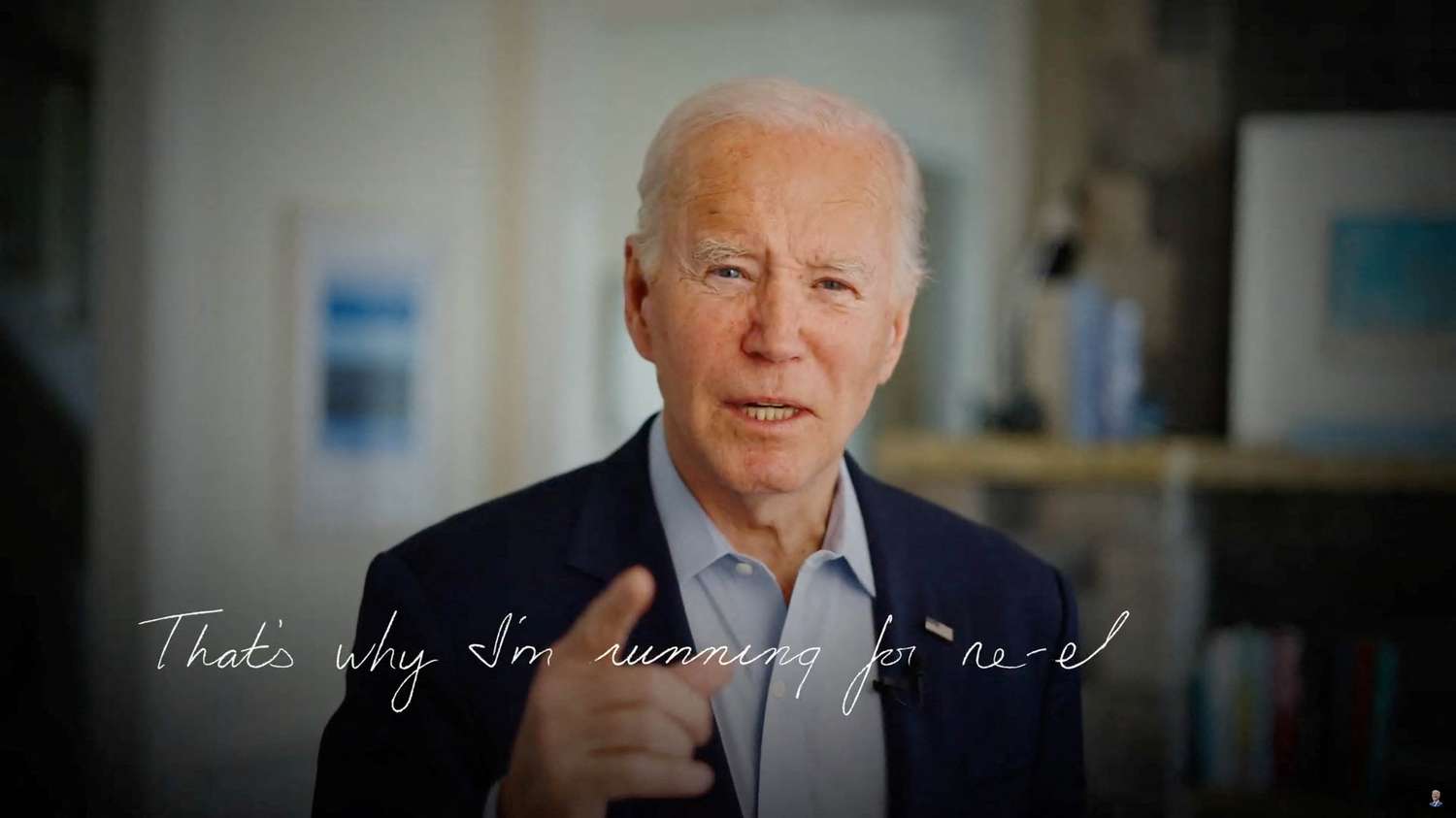 Biden anunció su candidatura a traes de un video en las redes sociales.