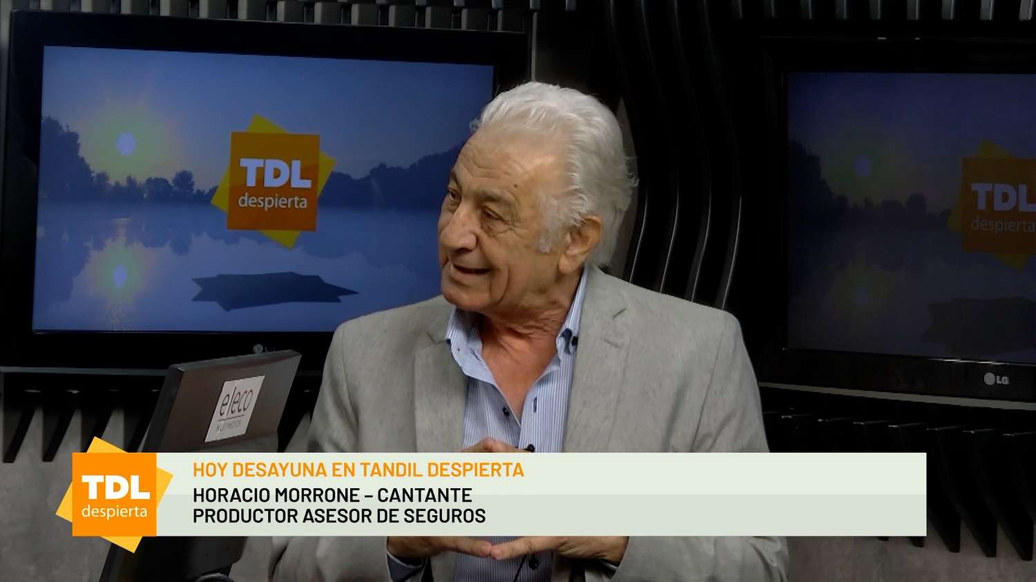 Horacio Morrone en Tandil Despierta por la 104.1 Tandil FM y ECO TV.