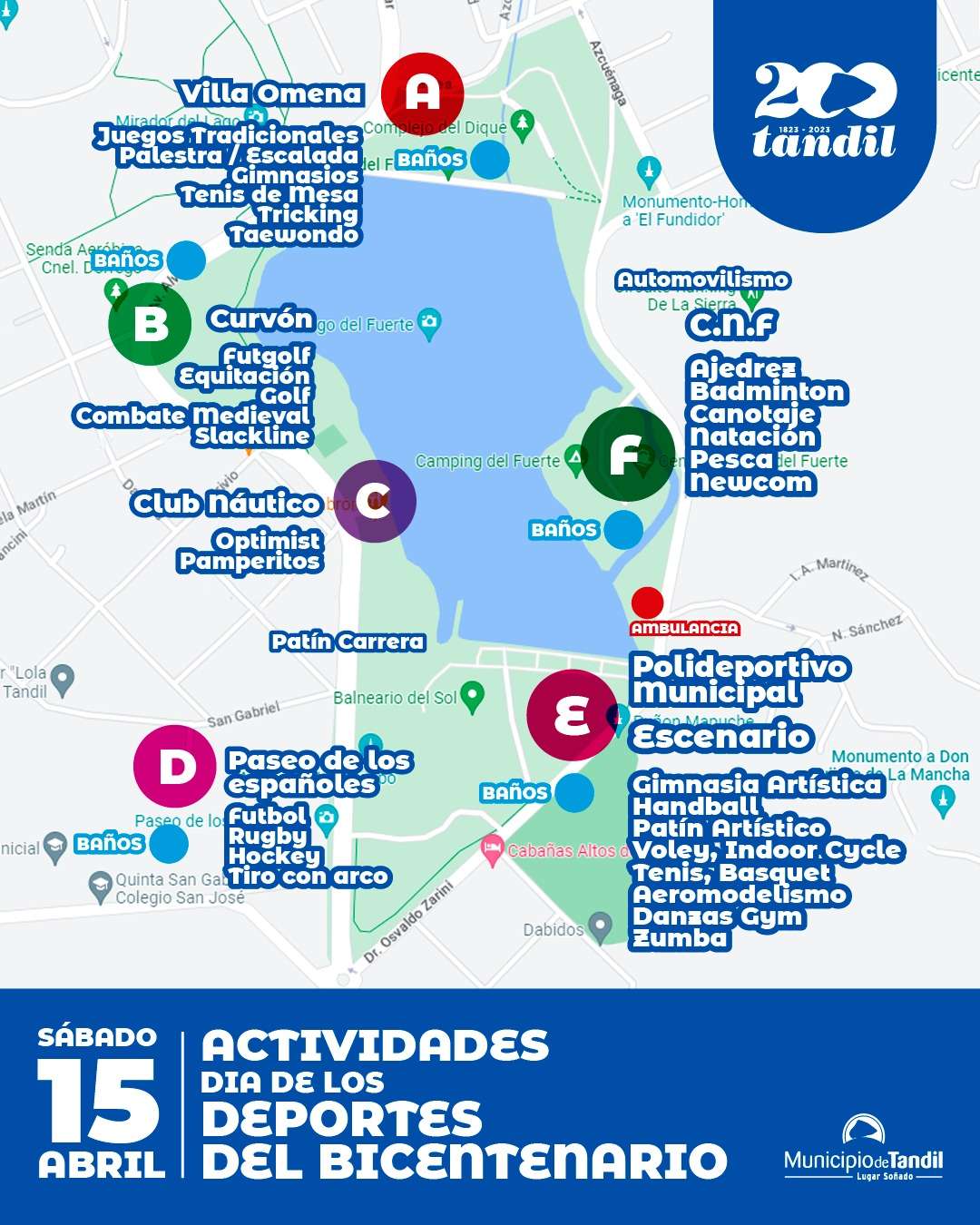 Mapa actividades deporte