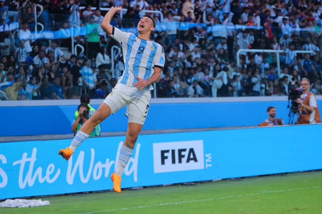 Véliz anotó en los dos partidos de Argentina en el Mundial.