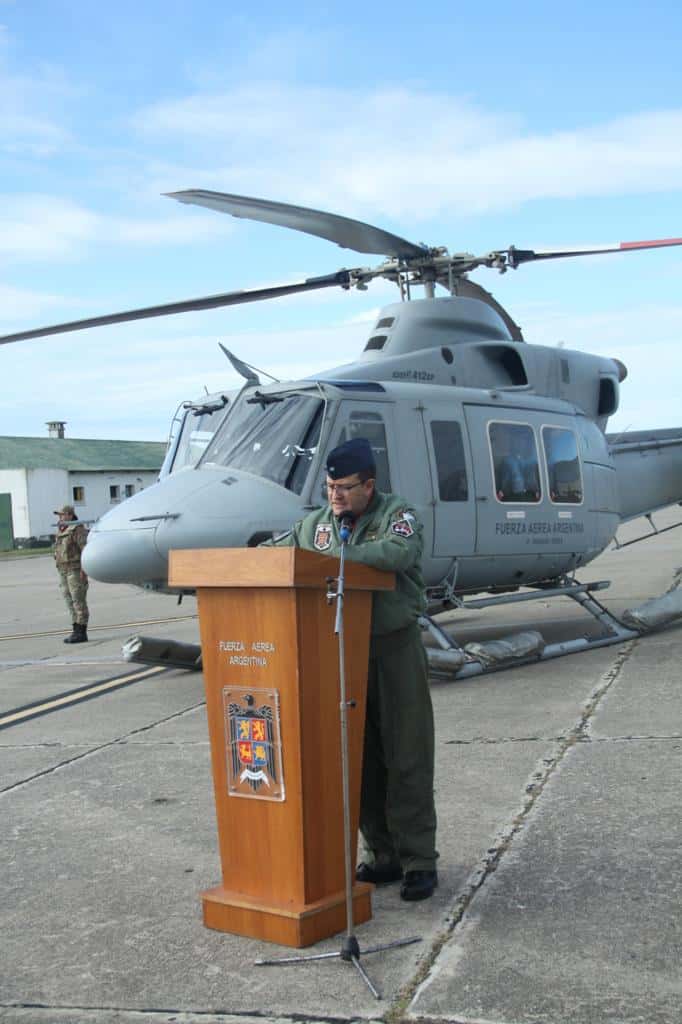 La VI Brigada Aérea recibió un nuevo helicóptero para búsqueda y rescate