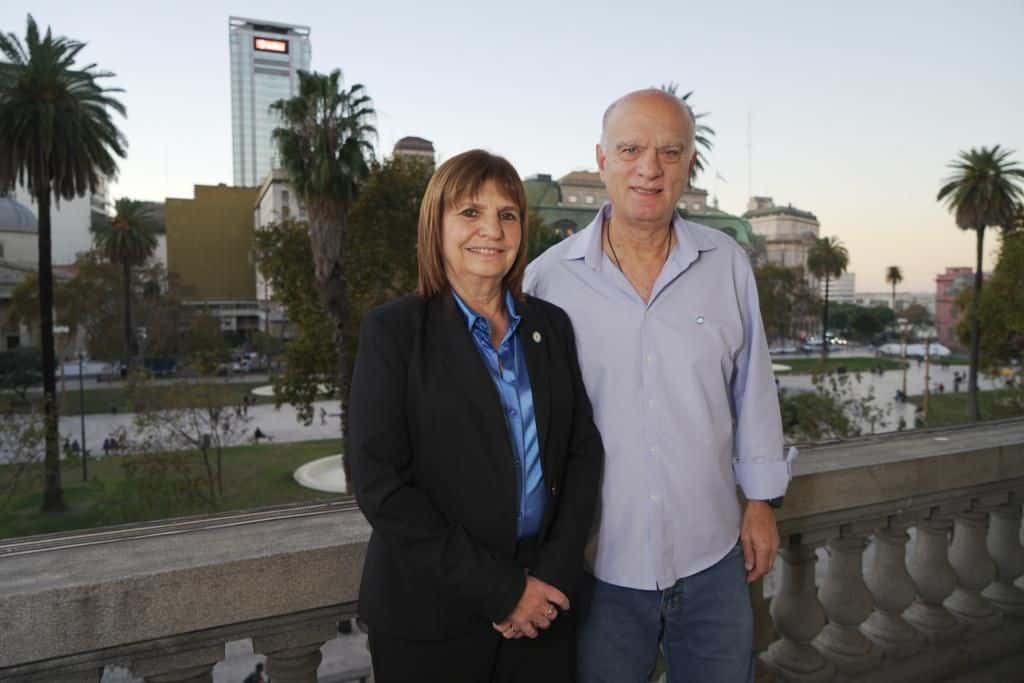 Patricia Bullrich y Néstor Grindetti.