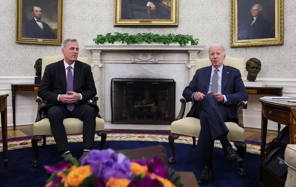 El presidente de la Cámara de Representantes, Kevin McCarthy, se reunió con el mandatario Joe Biden.
