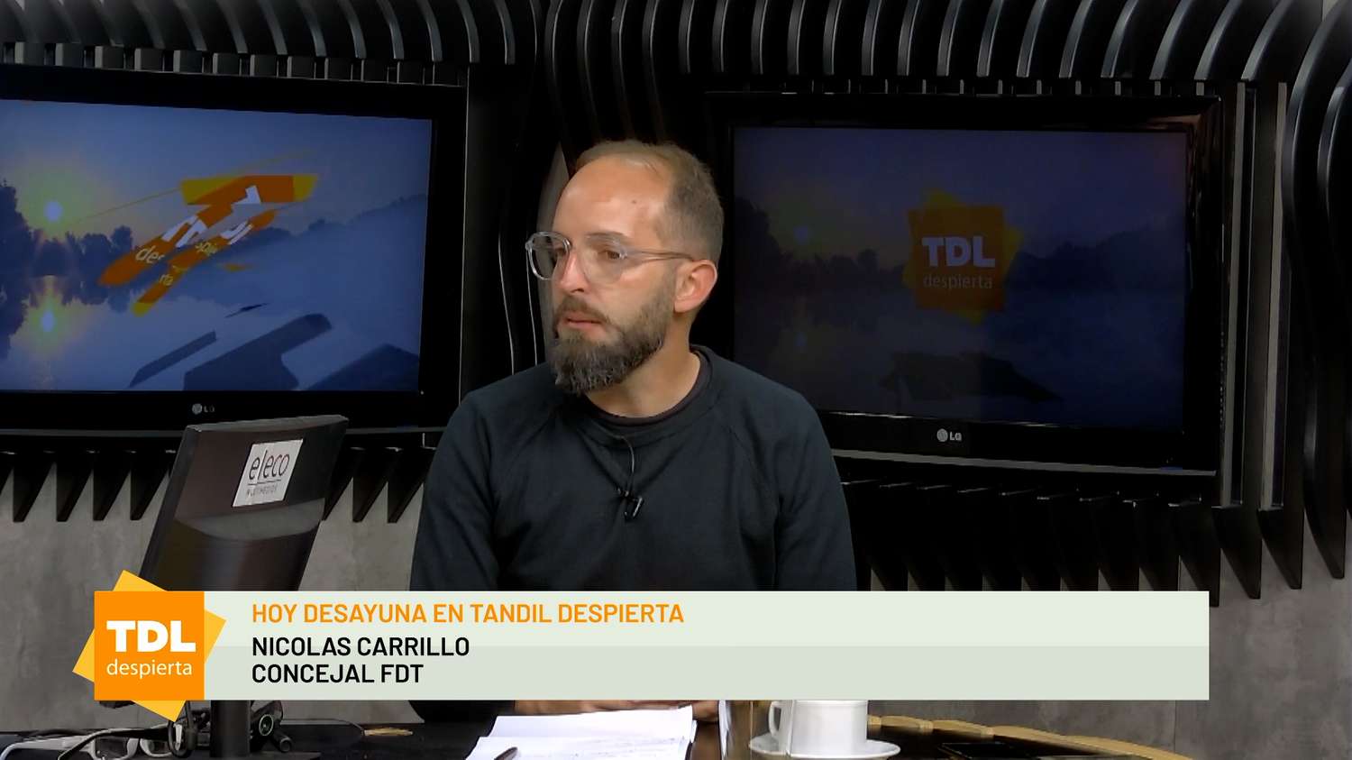 Nicolás Carrillo en Tandil Despierta por la 104.1 Tandil FM y ECO TV.
