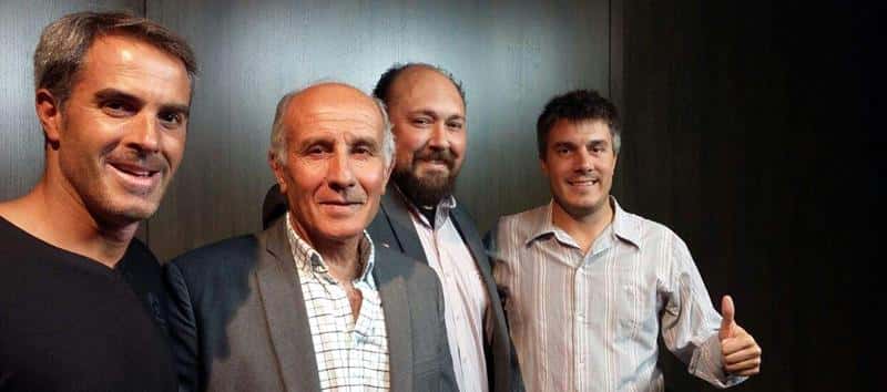Matías Sánchez, Luis Sánchez, Leonardo Moreno Labat y Ramiro Sánchez.