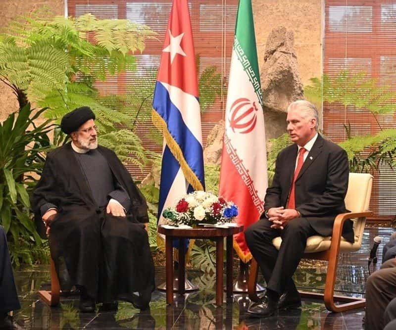 Díaz-Canel y el presidente iraní se reunieron en La Habana