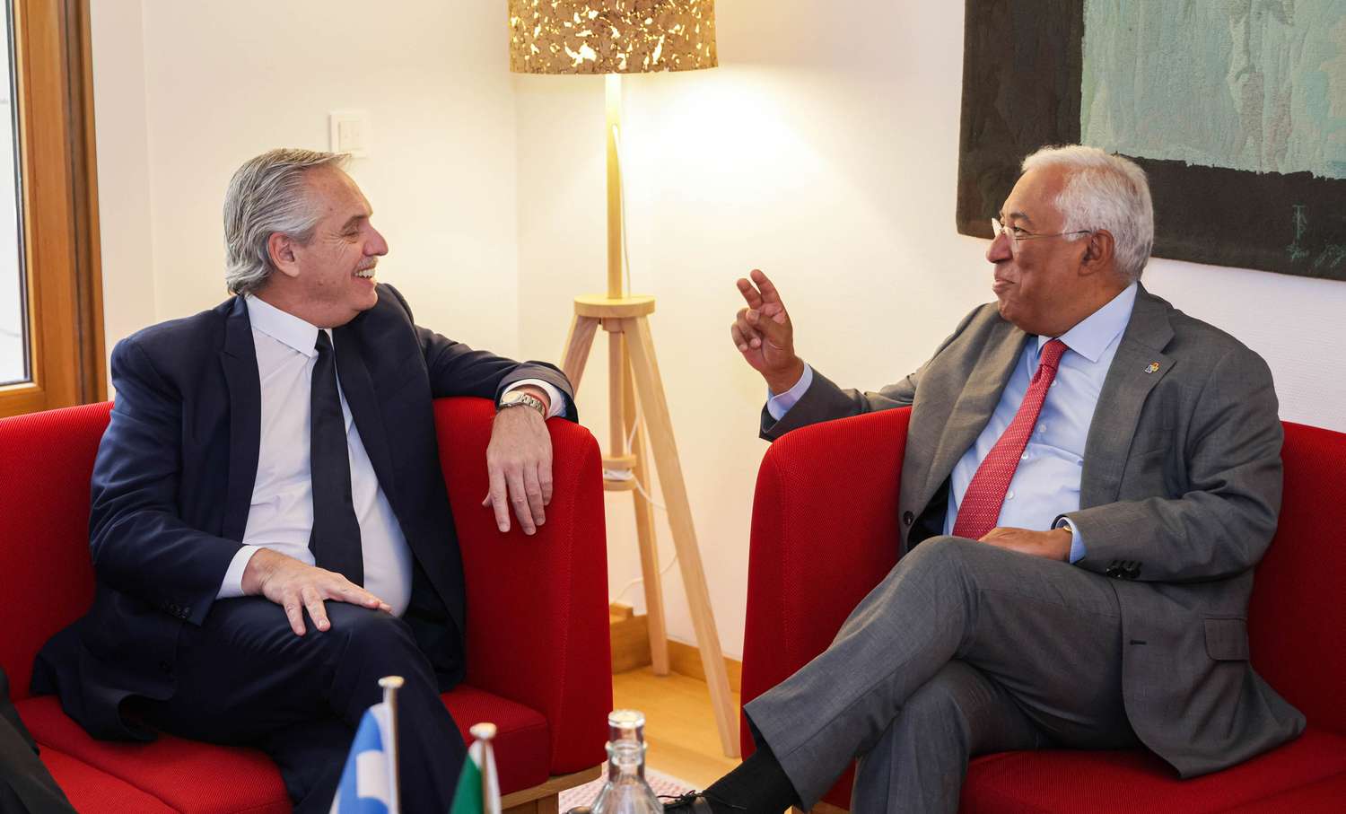 Alberto Fernández mantuvo reuniones bilaterales con el primer ministro de Portugal, António Costa.