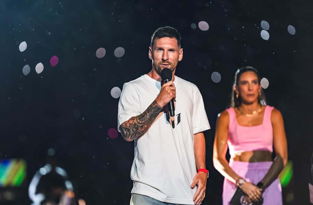 Messi, durante su presentación oficial.