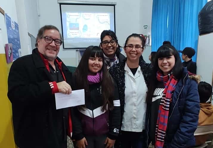 Parte de los alumnos premiados en el Proyecto Educativo Aedes.