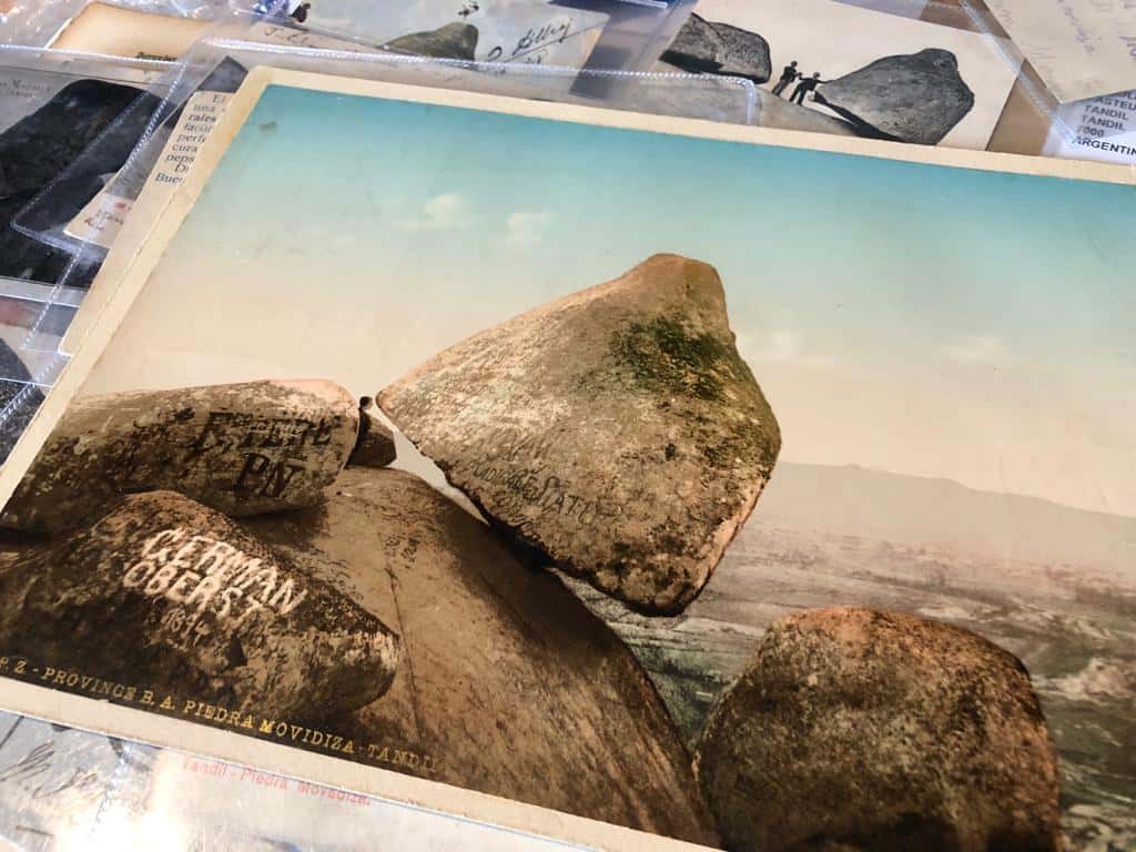 Rodolfo Serra prepara un libro con imágenes inéditas y textos que aseguran que la Piedra Movediza cayó por efecto de un atentado.