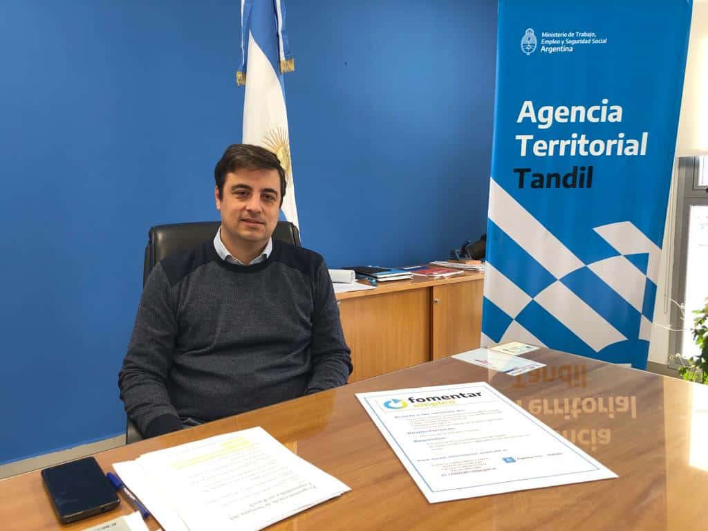Emiliano Ordoñez, al frente de la Agencia Territorial Tandil del Ministerio de Trabajo, brindó detalles de los Talleres de Orientación Laboral.