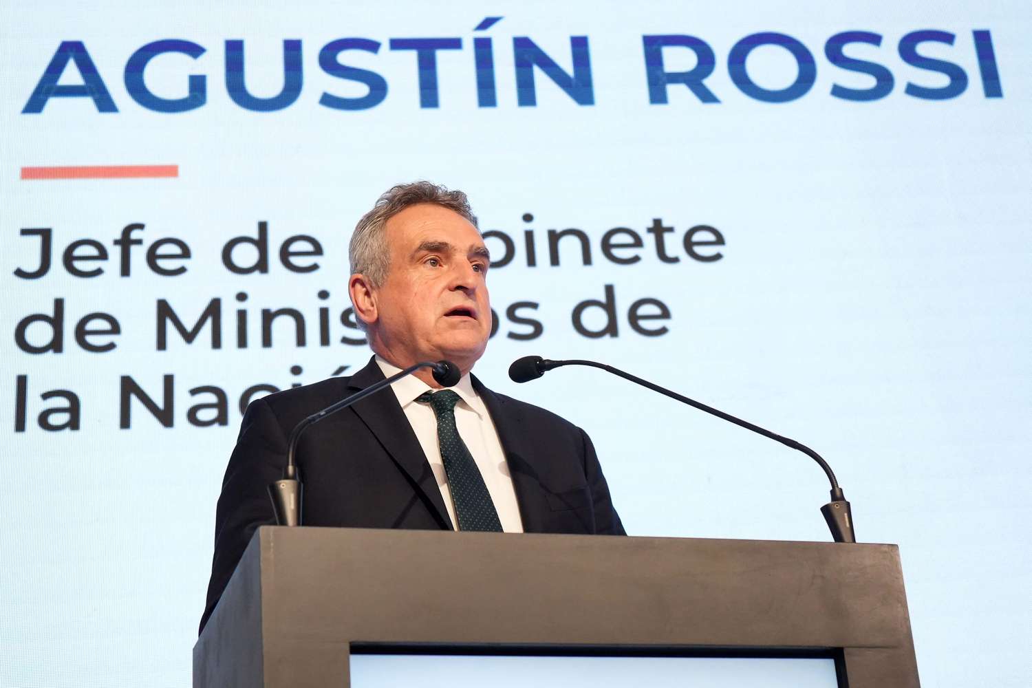 Agustín Rossi, jefe de Gabinete.