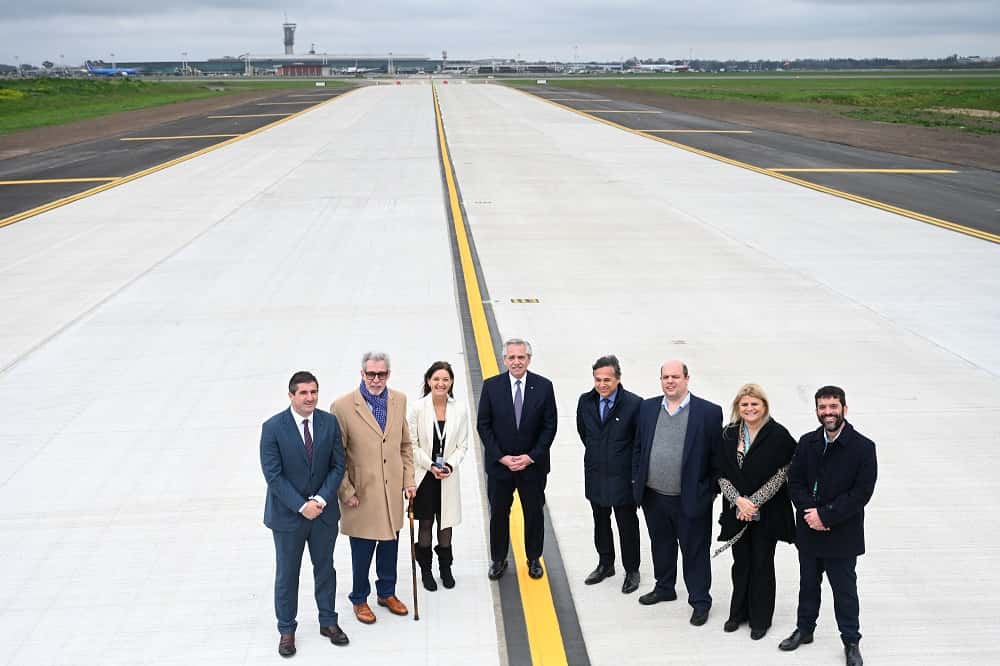 Alberto Fernández inauguró obras en el Aeropuerto de Ezeiza