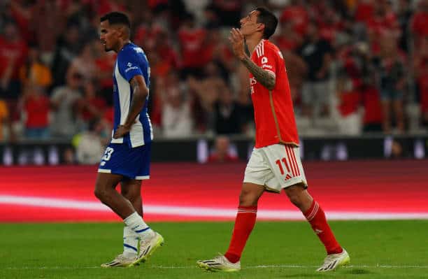Di María le dio la victoria al Benfica en el clásico